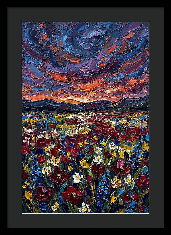 Wildflower Meadow At Dusk