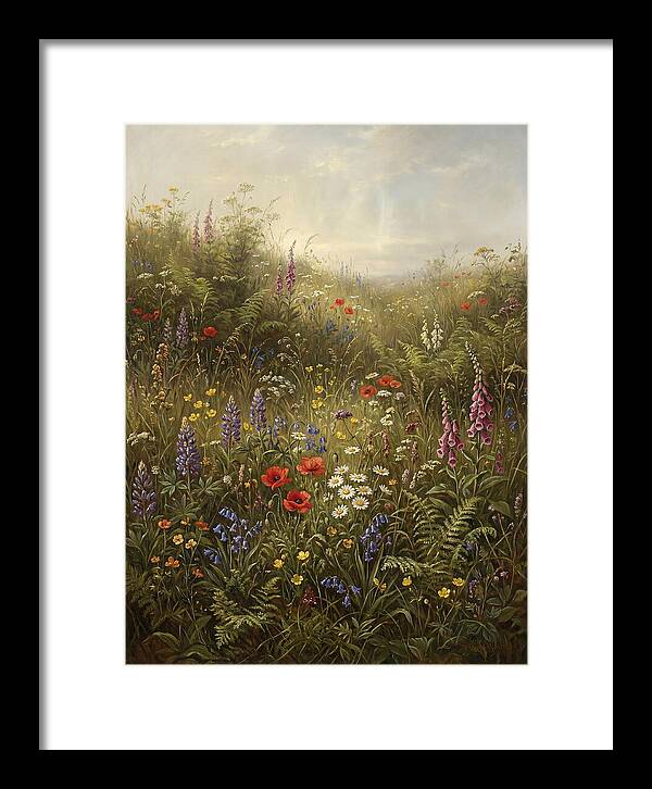 Wildflower Meadow In Spring