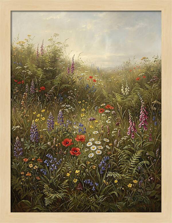Wildflower Meadow In Spring