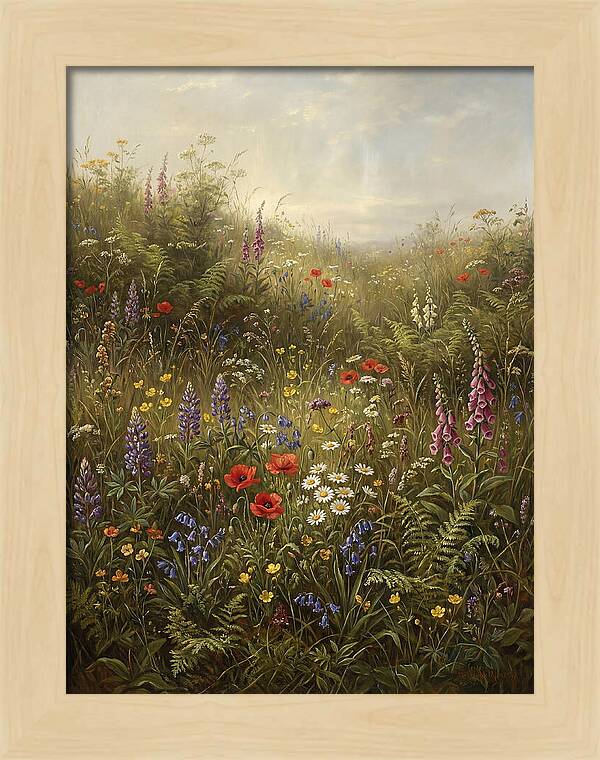 Wildflower Meadow In Spring