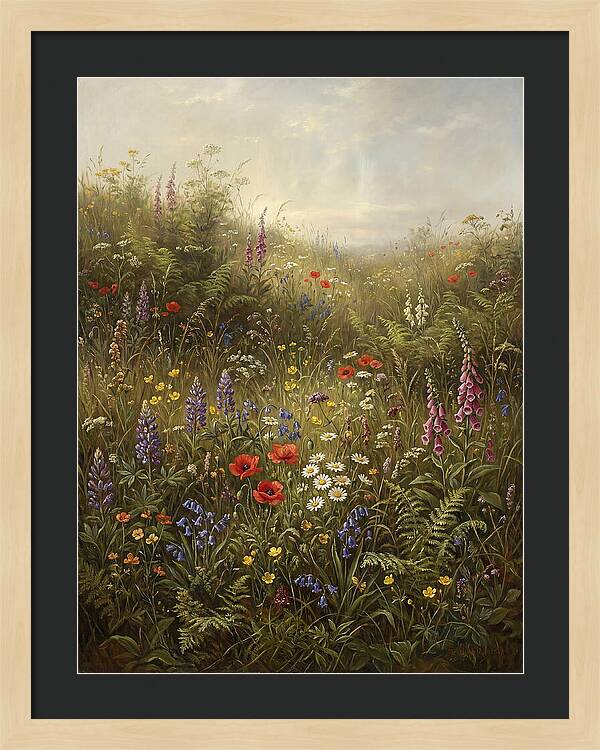 Wildflower Meadow In Spring