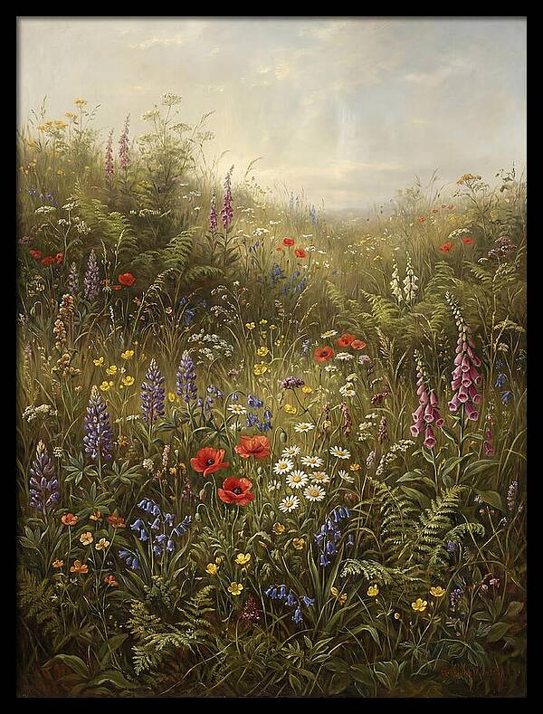 Wildflower Meadow In Spring
