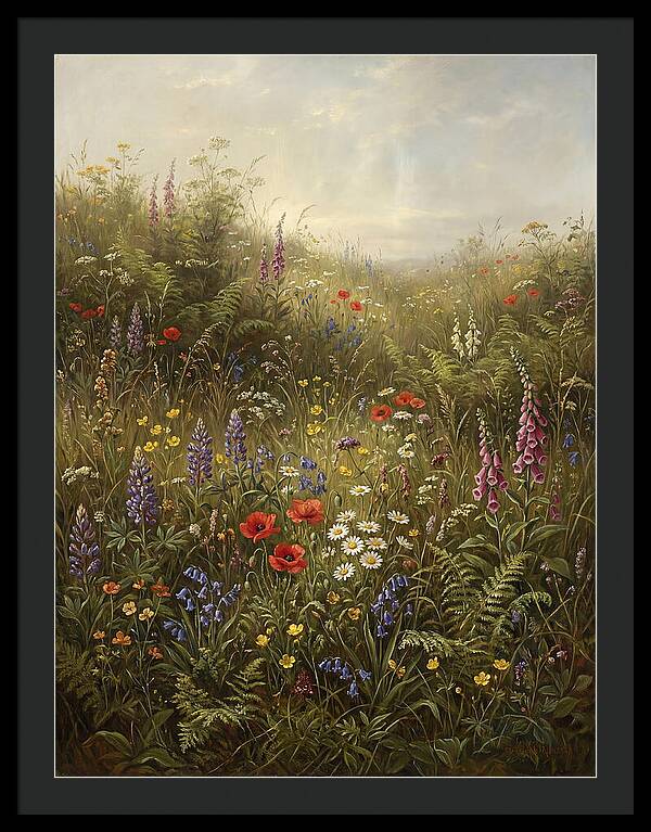 Wildflower Meadow In Spring