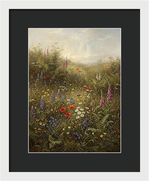 Wildflower Meadow In Spring