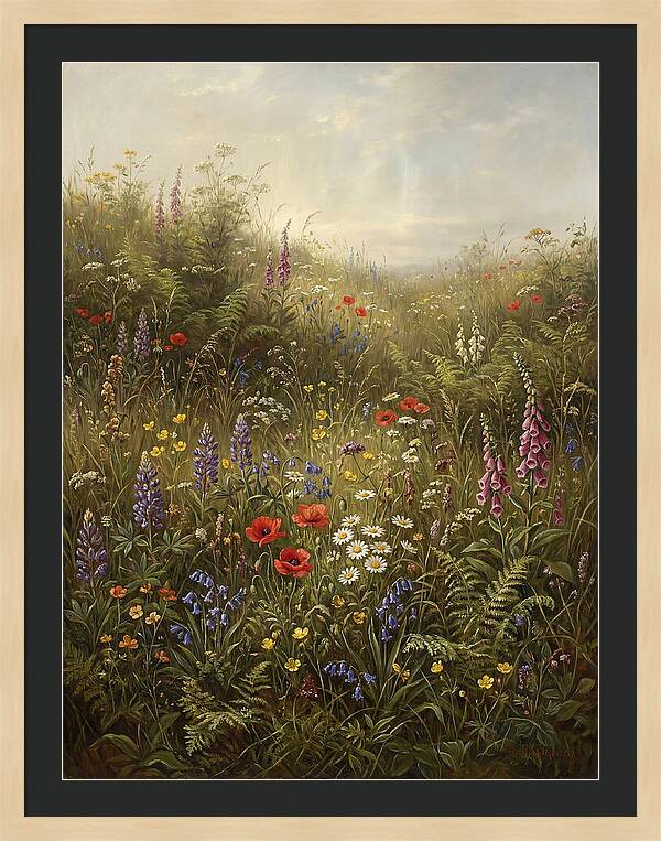 Wildflower Meadow In Spring