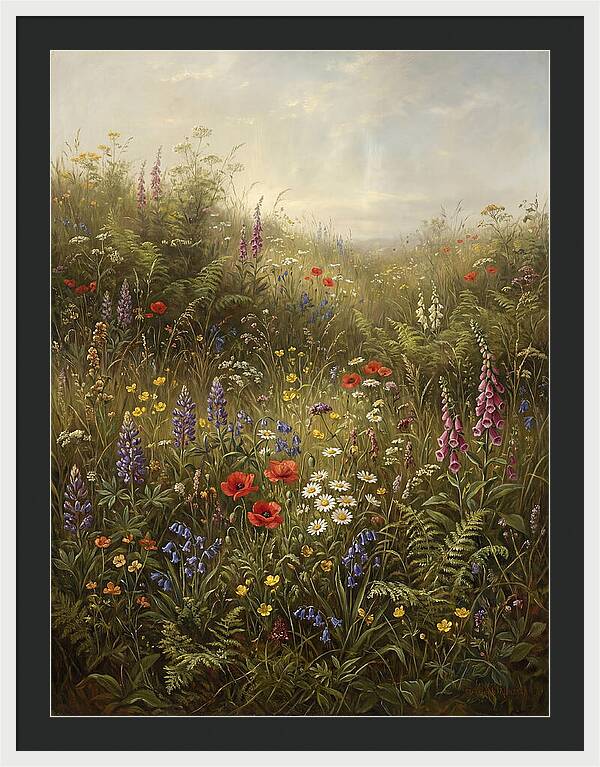 Wildflower Meadow In Spring