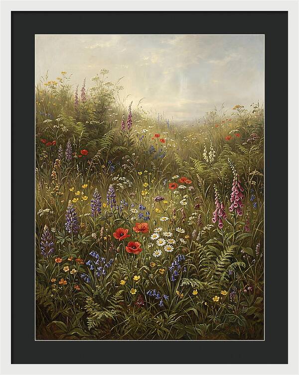 Wildflower Meadow In Spring