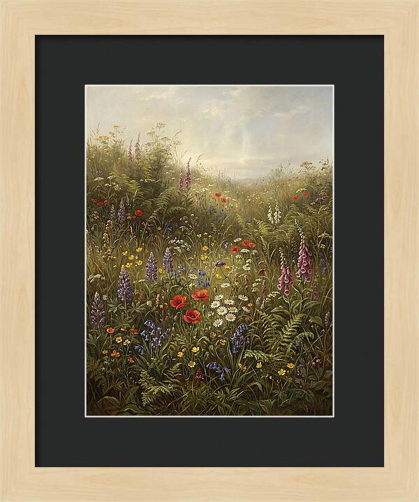 Wildflower Meadow In Spring