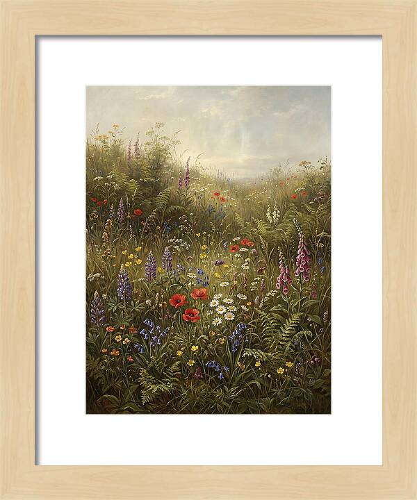 Wildflower Meadow In Spring