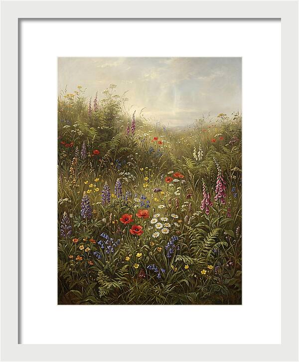 Wildflower Meadow In Spring