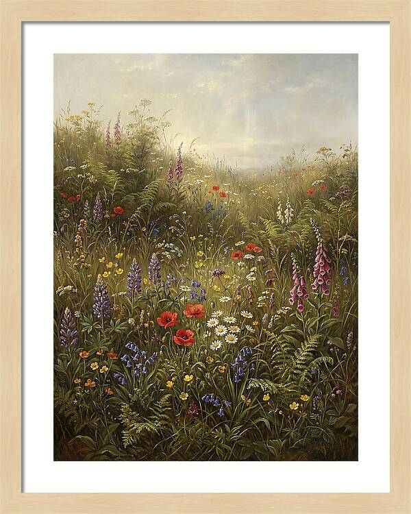 Wildflower Meadow In Spring