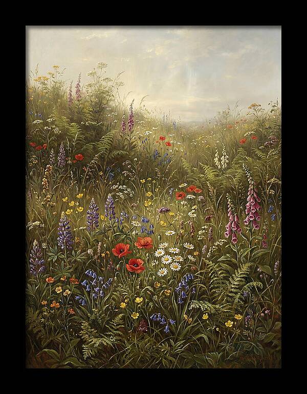 Wildflower Meadow In Spring