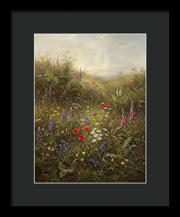 Wildflower Meadow In Spring