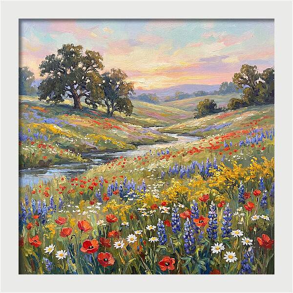 Wildflower Serenity At Dusk
