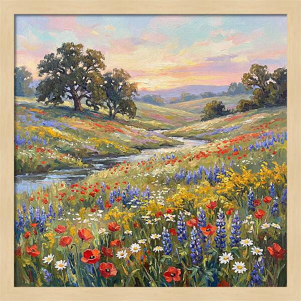 Wildflower Serenity At Dusk