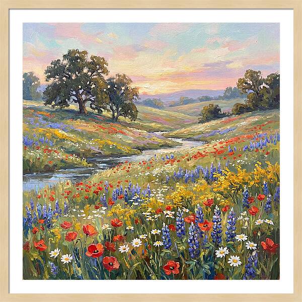 Wildflower Serenity At Dusk
