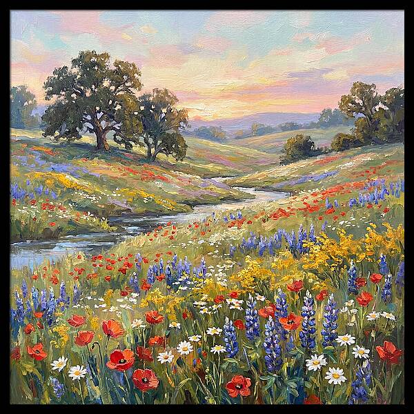 Wildflower Serenity At Dusk