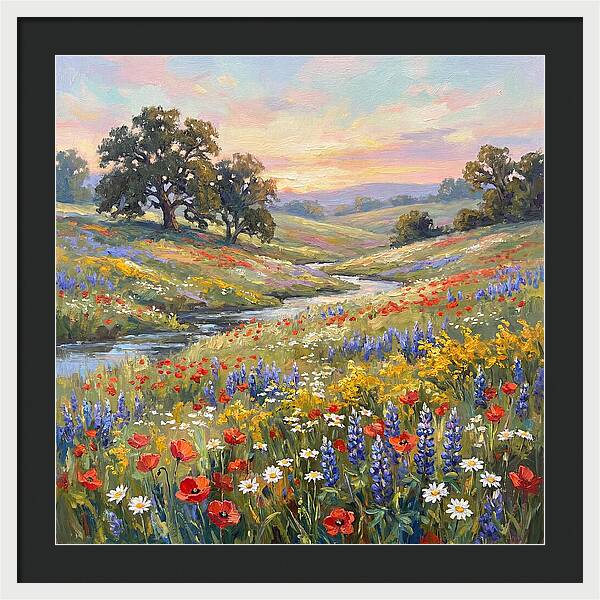 Wildflower Serenity At Dusk