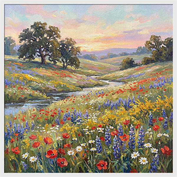 Wildflower Serenity At Dusk