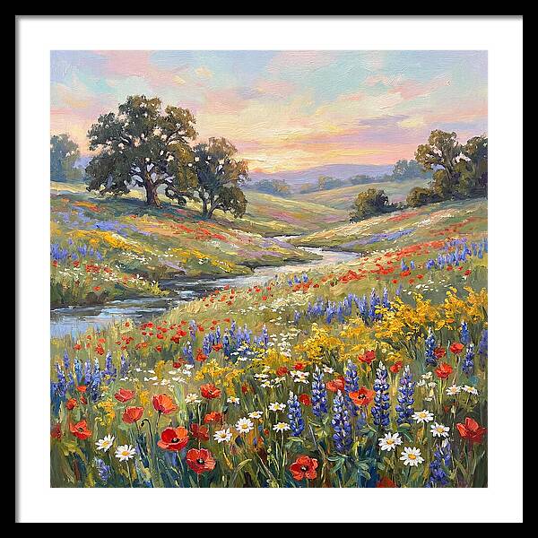 Wildflower Serenity At Dusk