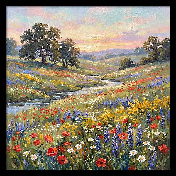 Wildflower Serenity At Dusk