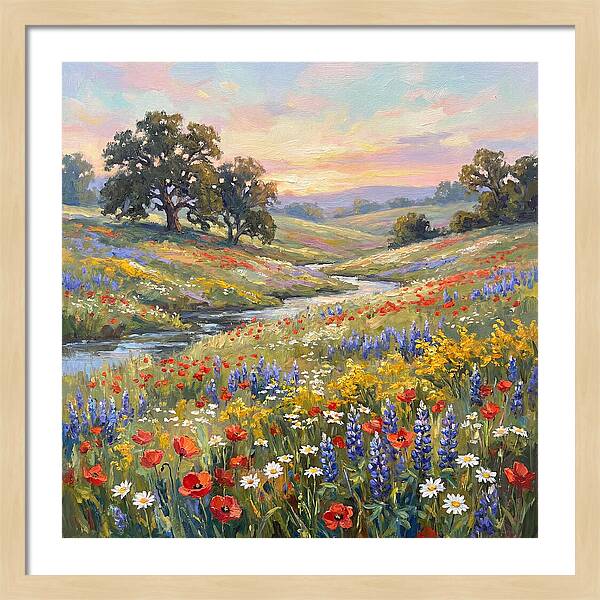 Wildflower Serenity At Dusk