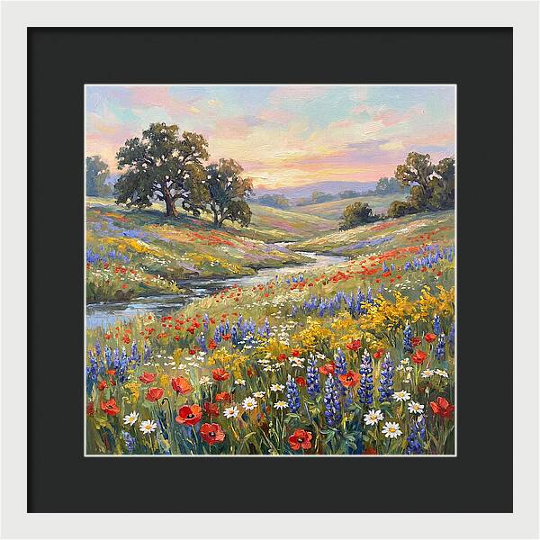 Wildflower Serenity At Dusk