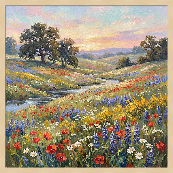 Wildflower Serenity At Dusk