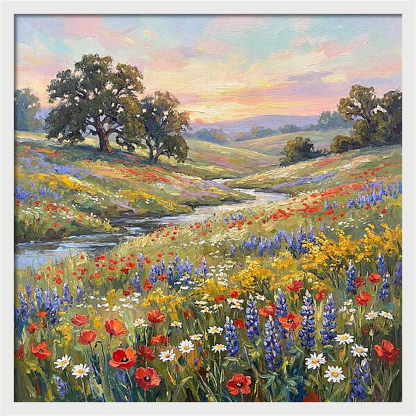 Wildflower Serenity At Dusk