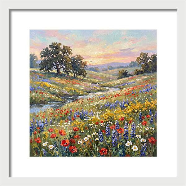 Wildflower Serenity At Dusk