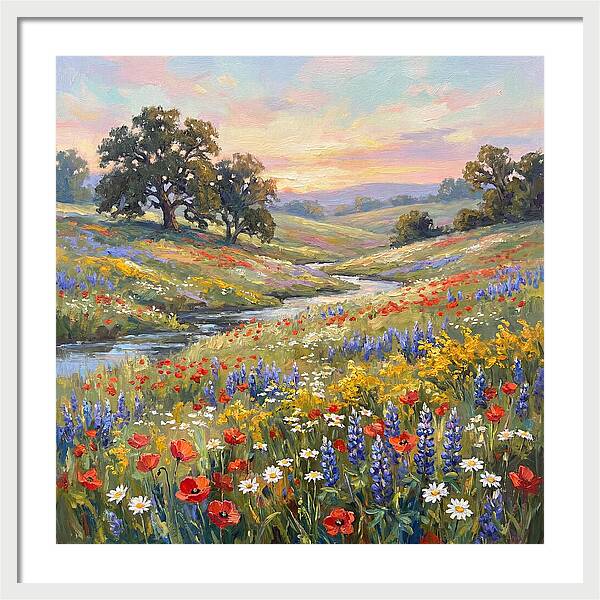 Wildflower Serenity At Dusk