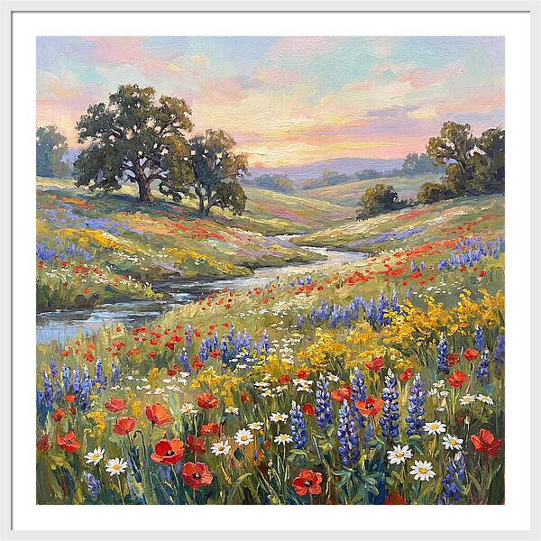 Wildflower Serenity At Dusk