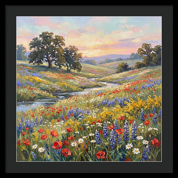 Wildflower Serenity At Dusk