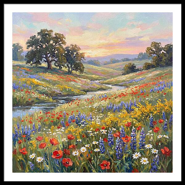 Wildflower Serenity At Dusk