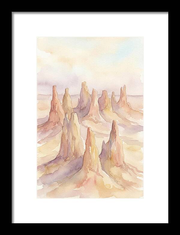 Wind Eroded Desert Pinnacles