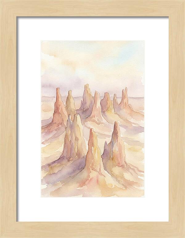 Wind Eroded Desert Pinnacles