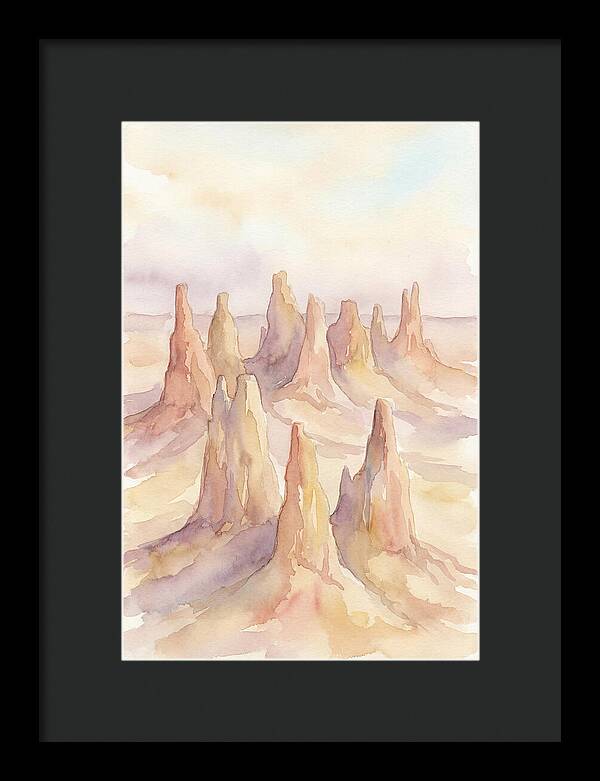 Wind Eroded Desert Pinnacles