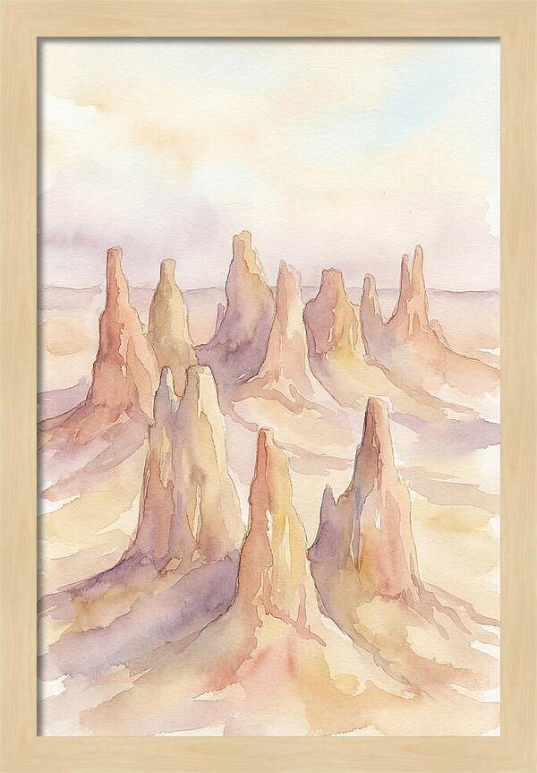 Wind Eroded Desert Pinnacles