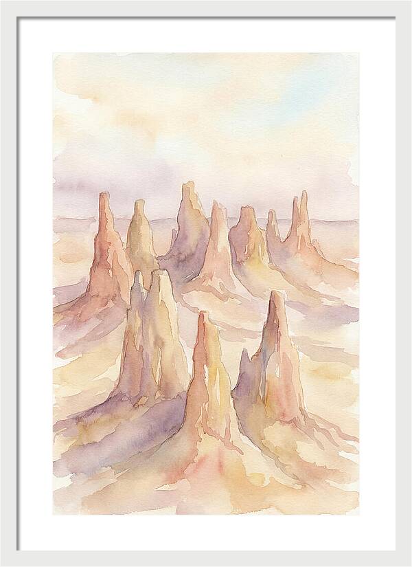 Wind Eroded Desert Pinnacles