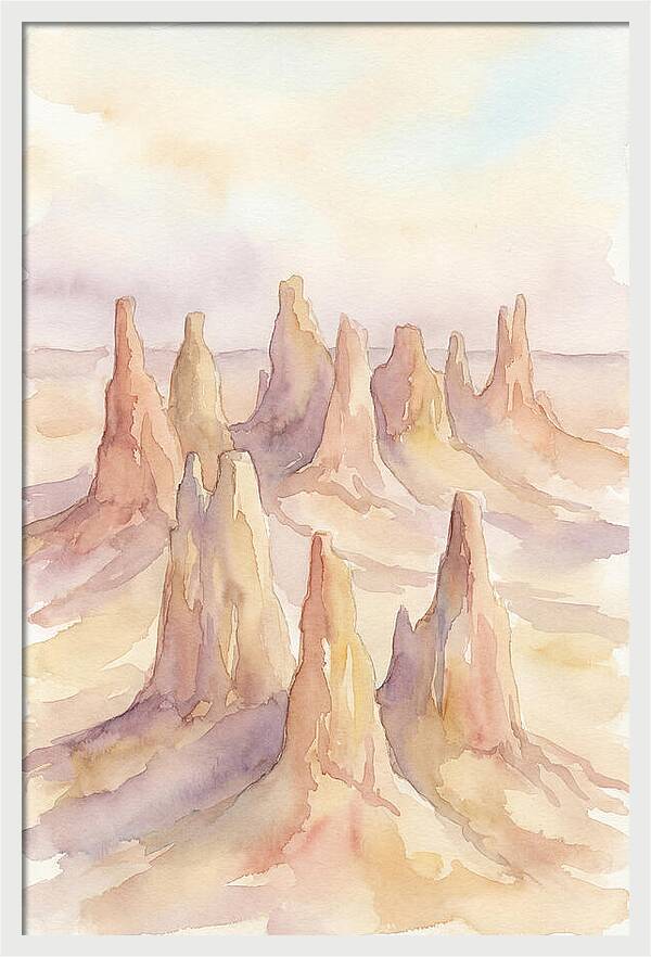 Wind Eroded Desert Pinnacles