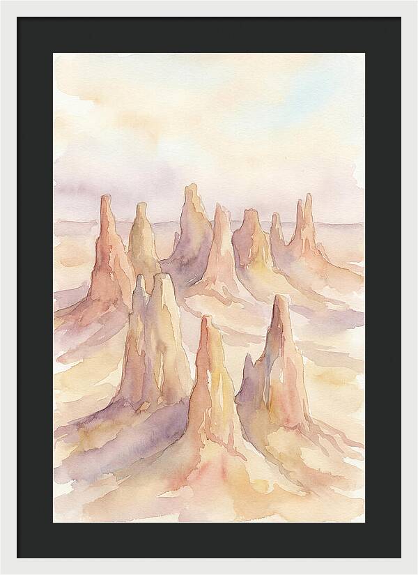 Wind Eroded Desert Pinnacles