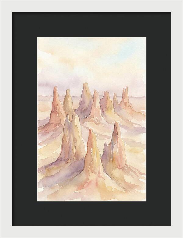 Wind Eroded Desert Pinnacles
