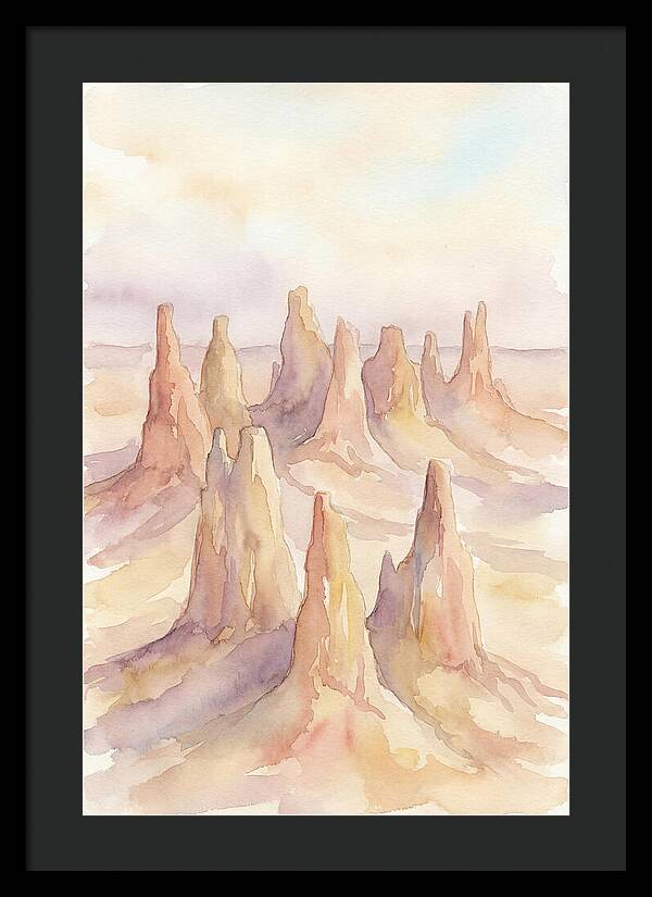 Wind Eroded Desert Pinnacles