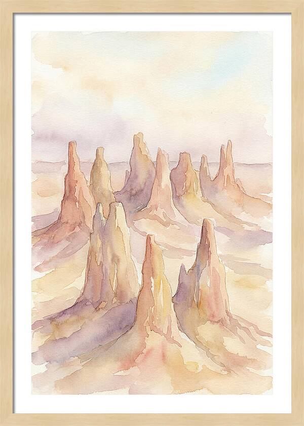 Wind Eroded Desert Pinnacles