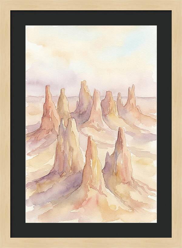 Wind Eroded Desert Pinnacles
