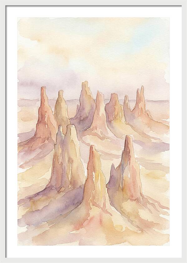 Wind Eroded Desert Pinnacles