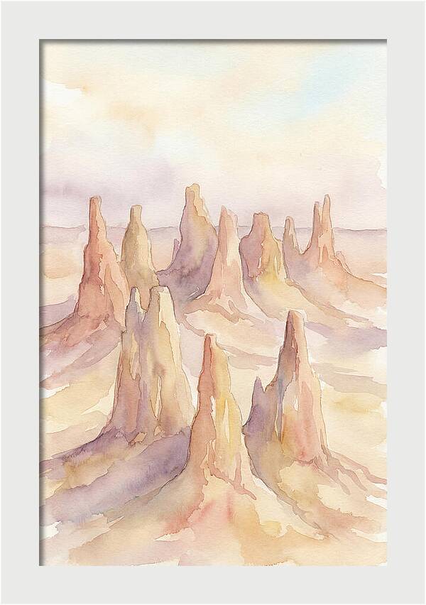 Wind Eroded Desert Pinnacles