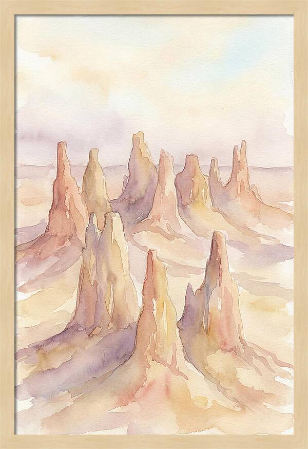 Wind Eroded Desert Pinnacles