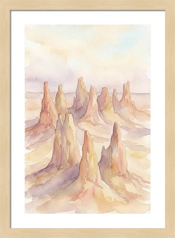 Wind Eroded Desert Pinnacles