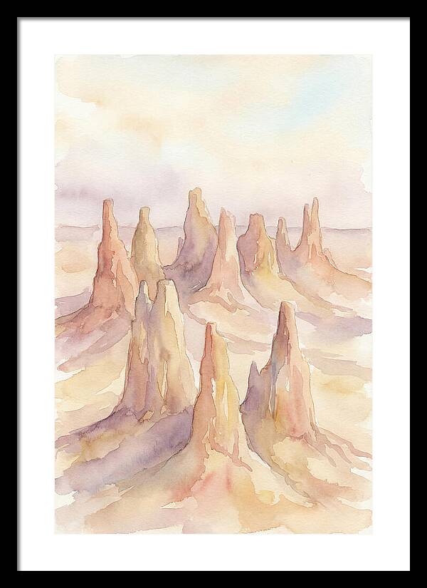 Wind Eroded Desert Pinnacles